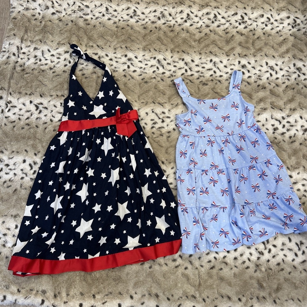 Dress Lot Jessica Ann‎ Patriotic Halter Dress& Way To Celebrate Patriotic 6x